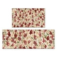 thumbnail image 1 of Pioneer Flower Floral Print Pattern Kitchen Rugs Sets Of 2,Anti Fatigue Kitchen Mat Rugs Non Slip Washable,Decorative Kitchen Floor Mats for Kitchen,Sink,Laundry,17"x30"+17"x47", 1 of 7