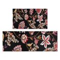 thumbnail image 1 of Pioneer Flower Floral Print Pattern Kitchen Rugs Sets Of 2,Anti Fatigue Kitchen Mat Rugs Non Slip Washable,Decorative Kitchen Floor Mats for Kitchen,Sink,Laundry,17"x30"+17"x47", 1 of 7
