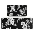 thumbnail image 1 of Pioneer Flower Floral Print Pattern Kitchen Rugs Sets Of 2,Anti Fatigue Kitchen Mat Rugs Non Slip Washable,Decorative Kitchen Floor Mats for Kitchen,Sink,Laundry,17"X30"+17"X47", 1 of 7