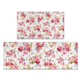 thumbnail image 1 of Pioneer Flower Floral Print Pattern Kitchen Rugs Sets Of 2,Anti Fatigue Kitchen Mat Rugs Non Slip Washable,Decorative Kitchen Floor Mats for Kitchen,Sink,Laundry,17"x30"+17"x47", 1 of 7