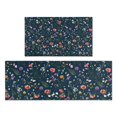 thumbnail image 1 of Pioneer Flower Floral Print Pattern Kitchen Rugs Sets Of 2,Anti Fatigue Kitchen Mat Rugs Non Slip Washable,Decorative Kitchen Floor Mats for Kitchen,Sink,Laundry,17"x30"+17"x47", 1 of 7