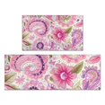 thumbnail image 1 of Pioneer Flower Floral Print Pattern Kitchen Rugs Sets Of 2,Anti Fatigue Kitchen Mat Rugs Non Slip Washable,Decorative Kitchen Floor Mats for Kitchen,Sink,Laundry,17"x30"+17"x47", 1 of 7