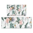 thumbnail image 1 of Pioneer Flower Floral Print Pattern Kitchen Rugs Sets Of 2,Anti Fatigue Kitchen Mat Rugs Non Slip Washable,Decorative Kitchen Floor Mats for Kitchen,Sink,Laundry,17"x30"+17"x47", 1 of 7