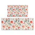 thumbnail image 1 of Pioneer Flower Floral Print Pattern Kitchen Rugs Sets Of 2,Anti Fatigue Kitchen Mat Rugs Non Slip Washable,Decorative Kitchen Floor Mats for Kitchen,Sink,Laundry,17"x30"+17"x47", 1 of 7