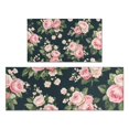 thumbnail image 1 of Pioneer Flower Floral Print Pattern Kitchen Rugs Sets Of 2,Anti Fatigue Kitchen Mat Rugs Non Slip Washable,Decorative Kitchen Floor Mats for Kitchen,Sink,Laundry,17"x30"+17"x47", 1 of 7