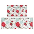 thumbnail image 1 of Pioneer Flower Floral Print Pattern Kitchen Rugs Sets Of 2,Anti Fatigue Kitchen Mat Rugs Non Slip Washable,Decorative Kitchen Floor Mats for Kitchen,Sink,Laundry,17"x30"+17"x47", 1 of 7