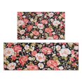 thumbnail image 1 of Pioneer Flower Floral Print Pattern Kitchen Rugs Sets Of 2,Anti Fatigue Kitchen Mat Rugs Non Slip Washable,Decorative Kitchen Floor Mats for Kitchen,Sink,Laundry,17"x30"+17"x47", 1 of 7