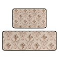 thumbnail image 1 of Pioneer Flower Floral Print Pattern Kitchen Rugs Sets Of 2,Anti Fatigue Kitchen Mat Rugs Non Slip Washable,Decorative Kitchen Floor Mats for Kitchen,Sink,Laundry,17"X30"+17"X47", 1 of 7