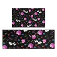 thumbnail image 1 of Pioneer Flower Floral Print Pattern Kitchen Rugs Sets Of 2,Anti Fatigue Kitchen Mat Rugs Non Slip Washable,Decorative Kitchen Floor Mats for Kitchen,Sink,Laundry,17"x30"+17"x47", 1 of 7