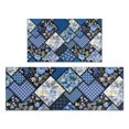 thumbnail image 1 of Pioneer Flower Floral Print Pattern Kitchen Rugs Sets Of 2,Anti Fatigue Kitchen Mat Rugs Non Slip Washable,Decorative Kitchen Floor Mats for Kitchen,Sink,Laundry,17"x30"+17"x47", 1 of 7