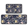 thumbnail image 1 of Pioneer Flower Floral Print Pattern Kitchen Rugs Sets Of 2,Anti Fatigue Kitchen Mat Rugs Non Slip Washable,Decorative Kitchen Floor Mats for Kitchen,Sink,Laundry,17"X30"+17"X47", 1 of 7