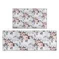thumbnail image 1 of Pioneer Flower Floral Print Pattern Kitchen Rugs Sets Of 2,Anti Fatigue Kitchen Mat Rugs Non Slip Washable,Decorative Kitchen Floor Mats for Kitchen,Sink,Laundry,17"x30"+17"x47", 1 of 7