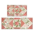 thumbnail image 1 of Pioneer Flower Floral Print Pattern Kitchen Rugs Sets Of 2,Anti Fatigue Kitchen Mat Rugs Non Slip Washable,Decorative Kitchen Floor Mats for Kitchen,Sink,Laundry,17"x30"+17"x47", 1 of 7