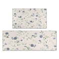 thumbnail image 1 of Pioneer Flower Floral Print Pattern Kitchen Rugs Sets Of 2,Anti Fatigue Kitchen Mat Rugs Non Slip Washable,Decorative Kitchen Floor Mats for Kitchen,Sink,Laundry,17"x30"+17"x47", 1 of 7