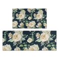 thumbnail image 1 of Pioneer Flower Floral Print Pattern Kitchen Rugs Sets Of 2,Anti Fatigue Kitchen Mat Rugs Non Slip Washable,Decorative Kitchen Floor Mats for Kitchen,Sink,Laundry,17"x30"+17"x47", 1 of 7
