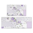 thumbnail image 1 of Pioneer Flower Floral Print Pattern Kitchen Rugs Sets Of 2,Anti Fatigue Kitchen Mat Rugs Non Slip Washable,Decorative Kitchen Floor Mats for Kitchen,Sink,Laundry,17"x30"+17"x47", 1 of 7