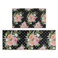 thumbnail image 1 of Pioneer Flower Floral Print Pattern Kitchen Rugs Sets Of 2,Anti Fatigue Kitchen Mat Rugs Non Slip Washable,Decorative Kitchen Floor Mats for Kitchen,Sink,Laundry,17"x30"+17"x47", 1 of 7