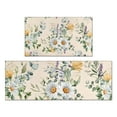 thumbnail image 1 of Pioneer Flower Floral Print Pattern Kitchen Rugs Sets Of 2,Anti Fatigue Kitchen Mat Rugs Non Slip Washable,Decorative Kitchen Floor Mats for Kitchen,Sink,Laundry,17"x30"+17"x47", 1 of 7
