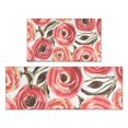 thumbnail image 1 of Pioneer Flower Floral Print Pattern Kitchen Rugs Sets Of 2,Anti Fatigue Kitchen Mat Rugs Non Slip Washable,Decorative Kitchen Floor Mats for Kitchen,Sink,Laundry,17"x30"+17"x47", 1 of 7