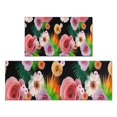 thumbnail image 1 of Pioneer Flower Floral Print Pattern Kitchen Rugs Sets Of 2,Anti Fatigue Kitchen Mat Rugs Non Slip Washable,Decorative Kitchen Floor Mats for Kitchen,Sink,Laundry,17"x30"+17"x47", 1 of 7