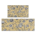 thumbnail image 1 of Pioneer Flower Floral Print Pattern Kitchen Rugs Sets Of 2,Anti Fatigue Kitchen Mat Rugs Non Slip Washable,Decorative Kitchen Floor Mats for Kitchen,Sink,Laundry,17"x30"+17"x47", 1 of 7