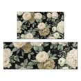 thumbnail image 1 of Pioneer Flower Floral Print Pattern Kitchen Rugs Sets Of 2,Anti Fatigue Kitchen Mat Rugs Non Slip Washable,Decorative Kitchen Floor Mats for Kitchen,Sink,Laundry,17"x30"+17"x47", 1 of 7