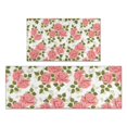 thumbnail image 1 of Pioneer Flower Floral Print Pattern Kitchen Rugs Sets Of 2,Anti Fatigue Kitchen Mat Rugs Non Slip Washable,Decorative Kitchen Floor Mats for Kitchen,Sink,Laundry,17"x30"+17"x47", 1 of 7