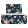 thumbnail image 1 of Pioneer Flower Floral Print Pattern Kitchen Rugs Sets Of 2,Anti Fatigue Kitchen Mat Rugs Non Slip Washable,Decorative Kitchen Floor Mats for Kitchen,Sink,Laundry,17"x30"+17"x47", 1 of 7