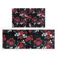 thumbnail image 1 of Pioneer Flower Floral Print Pattern Kitchen Rugs Sets Of 2,Anti Fatigue Kitchen Mat Rugs Non Slip Washable,Decorative Kitchen Floor Mats for Kitchen,Sink,Laundry,17"x30"+17"x47", 1 of 7