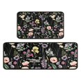 thumbnail image 1 of Pioneer Flower Floral Print Pattern Kitchen Rugs Sets Of 2,Anti Fatigue Kitchen Mat Rugs Non Slip Washable,Decorative Kitchen Floor Mats for Kitchen,Sink,Laundry,17"X30"+17"X47", 1 of 7