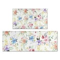 thumbnail image 1 of Pioneer Flower Floral Print Pattern Kitchen Rugs Sets Of 2,Anti Fatigue Kitchen Mat Rugs Non Slip Washable,Decorative Kitchen Floor Mats for Kitchen,Sink,Laundry,17"x30"+17"x47", 1 of 7