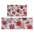 thumbnail image 1 of Pioneer Flower Floral Print Pattern Kitchen Rugs Sets Of 2,Anti Fatigue Kitchen Mat Rugs Non Slip Washable,Decorative Kitchen Floor Mats for Kitchen,Sink,Laundry,17"x30"+17"x47", 1 of 7