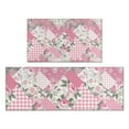 thumbnail image 1 of Pioneer Flower Floral Print Pattern Kitchen Rugs Sets Of 2,Anti Fatigue Kitchen Mat Rugs Non Slip Washable,Decorative Kitchen Floor Mats for Kitchen,Sink,Laundry,17"x30"+17"x47", 1 of 7
