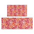 thumbnail image 1 of Pioneer Flower Floral Print Pattern Kitchen Rugs Sets Of 2,Anti Fatigue Kitchen Mat Rugs Non Slip Washable,Decorative Kitchen Floor Mats for Kitchen,Sink,Laundry,17"x30"+17"x47", 1 of 7