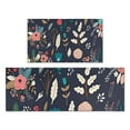thumbnail image 1 of Pioneer Flower Floral Print Pattern Kitchen Rugs Sets Of 2,Anti Fatigue Kitchen Mat Rugs Non Slip Washable,Decorative Kitchen Floor Mats for Kitchen,Sink,Laundry,17"x30"+17"x47", 1 of 7