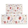 thumbnail image 1 of Pioneer Flower Floral Print Pattern Kitchen Rugs Sets Of 2,Anti Fatigue Kitchen Mat Rugs Non Slip Washable,Decorative Kitchen Floor Mats for Kitchen,Sink,Laundry,17"x30"+17"x47", 1 of 7