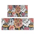 thumbnail image 1 of Pioneer Flower Floral Print Pattern Kitchen Rugs Sets Of 2,Anti Fatigue Kitchen Mat Rugs Non Slip Washable,Decorative Kitchen Floor Mats for Kitchen,Sink,Laundry,17"x30"+17"x47", 1 of 7