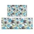 thumbnail image 1 of Pioneer Flower Floral Print Pattern Kitchen Rugs Sets Of 2,Anti Fatigue Kitchen Mat Rugs Non Slip Washable,Decorative Kitchen Floor Mats for Kitchen,Sink,Laundry,17"x30"+17"x47", 1 of 7