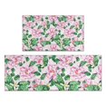 thumbnail image 1 of Pioneer Flower Floral Print Pattern Kitchen Rugs Sets Of 2,Anti Fatigue Kitchen Mat Rugs Non Slip Washable,Decorative Kitchen Floor Mats for Kitchen,Sink,Laundry,17"x30"+17"x47", 1 of 7