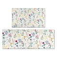 thumbnail image 1 of Pioneer Flower Floral Print Pattern Kitchen Rugs Sets Of 2,Anti Fatigue Kitchen Mat Rugs Non Slip Washable,Decorative Kitchen Floor Mats for Kitchen,Sink,Laundry,17"x30"+17"x47", 1 of 7