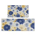 thumbnail image 1 of Pioneer Flower Floral Print Pattern Kitchen Rugs Sets Of 2,Anti Fatigue Kitchen Mat Rugs Non Slip Washable,Decorative Kitchen Floor Mats for Kitchen,Sink,Laundry,17"x30"+17"x47", 1 of 7