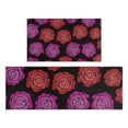 thumbnail image 1 of Pioneer Flower Floral Print Pattern Kitchen Rugs Sets Of 2,Anti Fatigue Kitchen Mat Rugs Non Slip Washable,Decorative Kitchen Floor Mats for Kitchen,Sink,Laundry,17"x30"+17"x47", 1 of 7