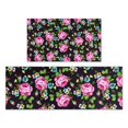 thumbnail image 1 of Pioneer Flower Floral Print Pattern Kitchen Rugs Sets Of 2,Anti Fatigue Kitchen Mat Rugs Non Slip Washable,Decorative Kitchen Floor Mats for Kitchen,Sink,Laundry,17"x30"+17"x47", 1 of 7