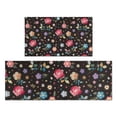 thumbnail image 1 of Pioneer Flower Floral Print Pattern Kitchen Rugs Sets Of 2,Anti Fatigue Kitchen Mat Rugs Non Slip Washable,Decorative Kitchen Floor Mats for Kitchen,Sink,Laundry,17"x30"+17"x47", 1 of 7