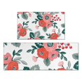 thumbnail image 1 of Pioneer Flower Floral Print Pattern Kitchen Rugs Sets Of 2,Anti Fatigue Kitchen Mat Rugs Non Slip Washable,Decorative Kitchen Floor Mats for Kitchen,Sink,Laundry,17"x30"+17"x47", 1 of 7