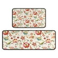 thumbnail image 1 of Pioneer Flower Floral Print Pattern Kitchen Rugs Sets Of 2,Anti Fatigue Kitchen Mat Rugs Non Slip Washable,Decorative Kitchen Floor Mats for Kitchen,Sink,Laundry,17"X30"+17"X47", 1 of 7