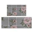 thumbnail image 1 of Pioneer Flower Floral Print Pattern Kitchen Rugs Sets Of 2,Anti Fatigue Kitchen Mat Rugs Non Slip Washable,Decorative Kitchen Floor Mats for Kitchen,Sink,Laundry,17"x30"+17"x47", 1 of 7