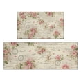 thumbnail image 1 of Pioneer Flower Floral Print Pattern Kitchen Rugs Sets Of 2,Anti Fatigue Kitchen Mat Rugs Non Slip Washable,Decorative Kitchen Floor Mats for Kitchen,Sink,Laundry,17"x30"+17"x47", 1 of 7