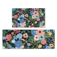 thumbnail image 1 of Pioneer Flower Floral Print Pattern Kitchen Rugs Sets Of 2,Anti Fatigue Kitchen Mat Rugs Non Slip Washable,Decorative Kitchen Floor Mats for Kitchen,Sink,Laundry,17"x30"+17"x47", 1 of 7