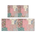 thumbnail image 1 of Pioneer Flower Floral Print Pattern Kitchen Rugs Sets Of 2,Anti Fatigue Kitchen Mat Rugs Non Slip Washable,Decorative Kitchen Floor Mats for Kitchen,Sink,Laundry,17"x30"+17"x47", 1 of 7